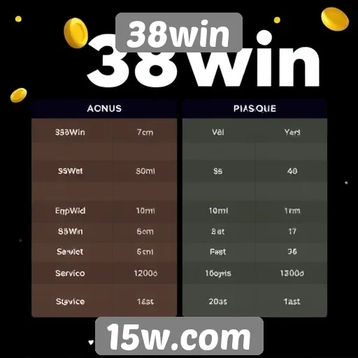 Comparativo de bônus oferecidos pelo 38win